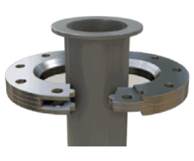 Class 75 T-316L Stainless Steel Flanges to Fit IPS Pipe Stub Ends